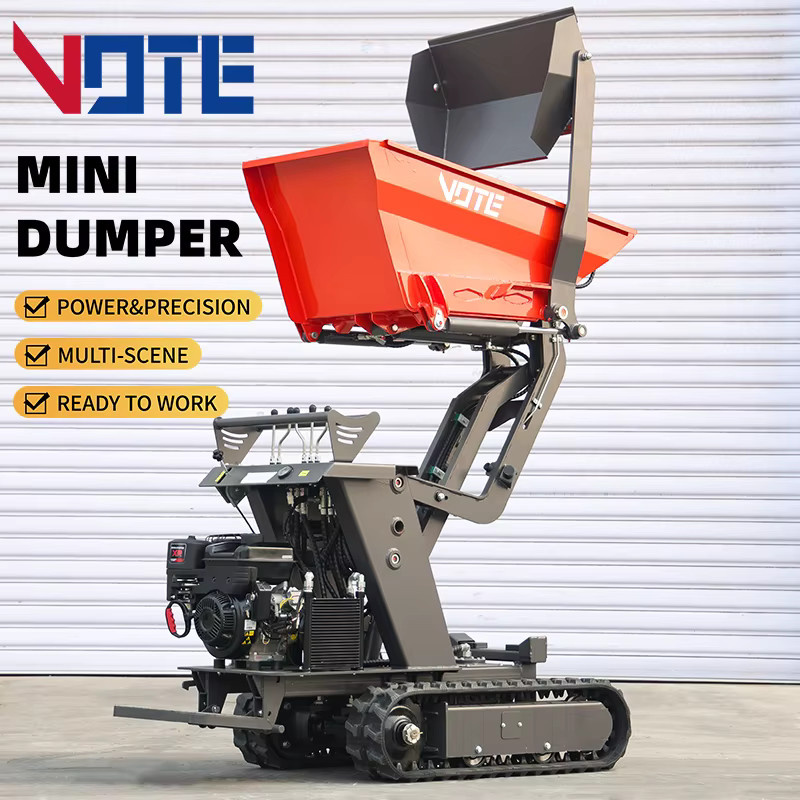 Caterpillar Mini-Muldenkipper Raupendumper in Orange mit 800kg Traglast nach CE/EPA/Euro 5 Standard - Bild 3