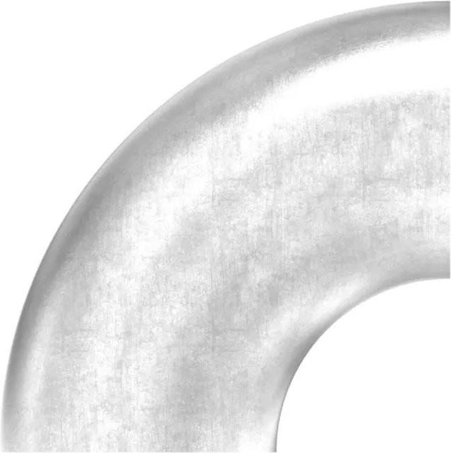 FeNau Schweißbogen 90 Grad aus Edelstahl V2A in Silber, Ø 40,0 mm x 2,0 mm, ungeschliffen - Bild 1