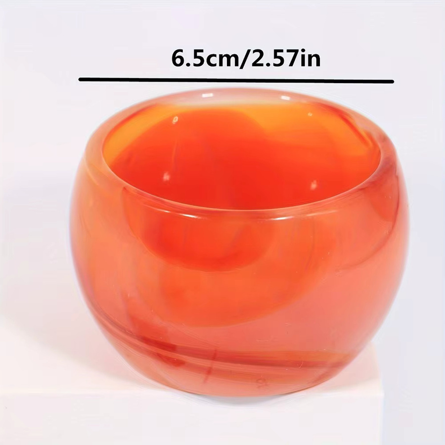 CrystalHola Roter Achat-Kristall Polierter Naturstein als Tischdekoration in Rot - Bild 6
