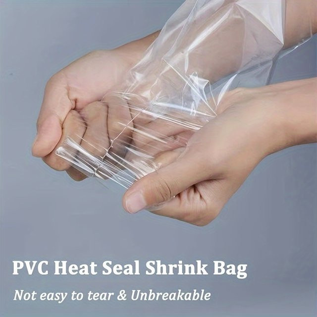Transparente PVC-Schrumpffolienbeutel aus Kunststoff zur staubdichten Verpackung - Bild 1