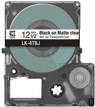 Epson Schriftband LK-4TBJ C53S672065 Schwarz/Transparent für Thermodruck - Bild 1