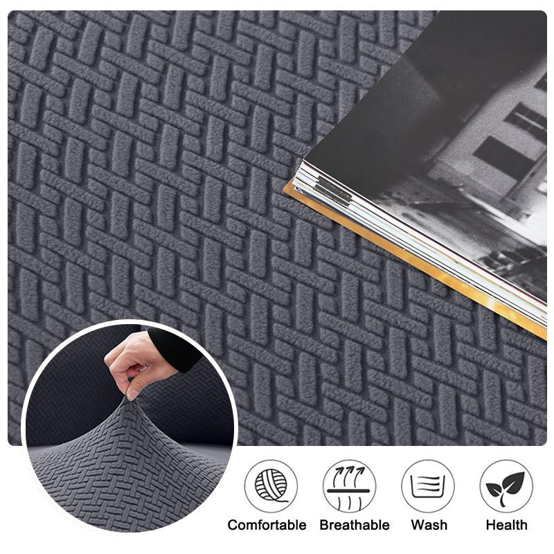 Bestbags 4-teiliges Set elastische Sesselüberzüge für Liegesofas in Grau, rutschfest und waschbar - Bild 2