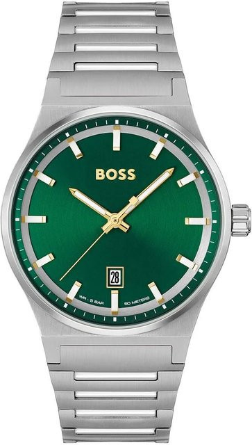 HUGO BOSS Armbanduhr Quarz, Edelstahl, Silber, Herren - Bild 1