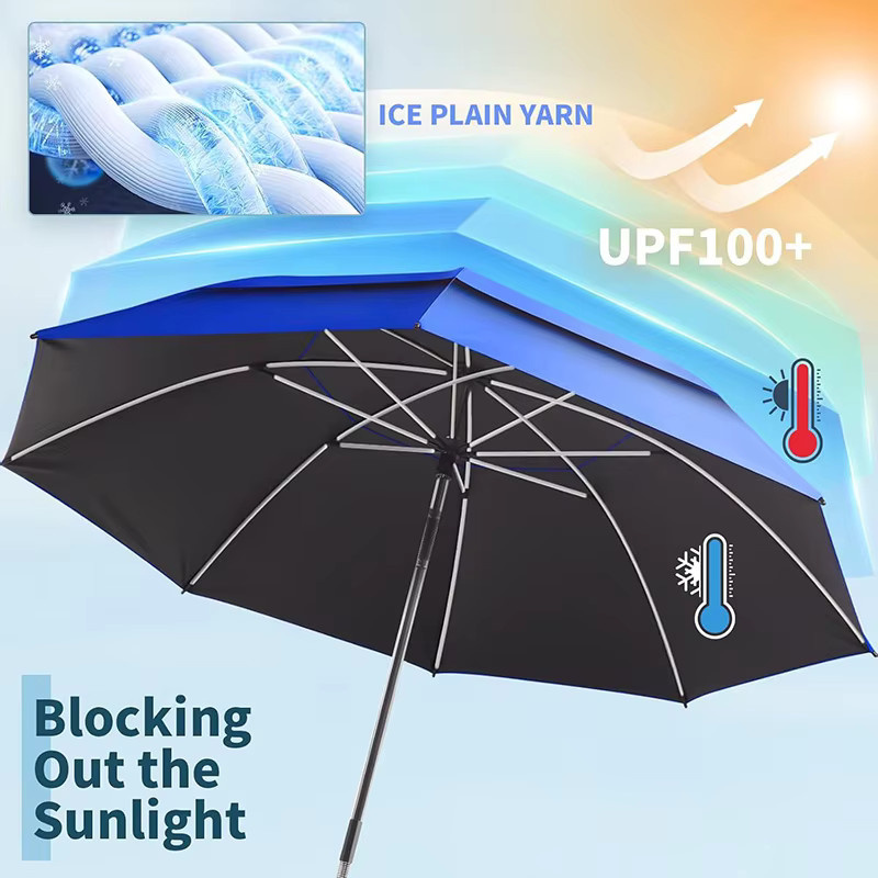 ZJMZYM Universalklemme 360 Grad für Outdoor-Sonnenschirme in Blau, verstellbare Halterung für Strand, Camping und Rollstuhl - Bild 3