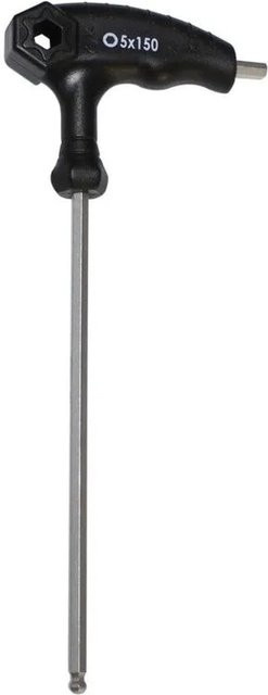 Force Innensechskant Schlüssel mit T-Griff und Kugelkopf aus Chrome Vanadium in Schwarz, 5mm - Bild 1