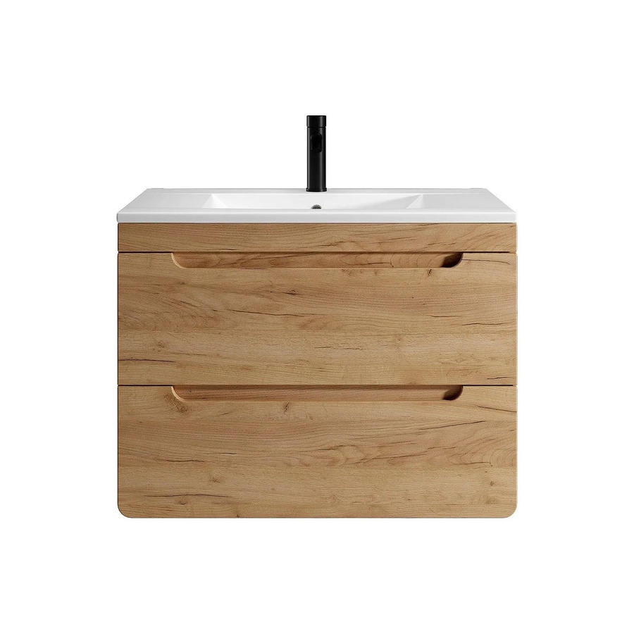 Vente-unique Einzelwaschtisch Aruba in Naturfarben Hell (Beige/Braun), Breite: 80 cm - Bild 2