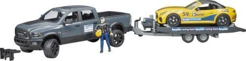 Bruder Dodge RAM 2500 mit Hänger und Roadster, Modellfahrzeug, Set - Bild 1