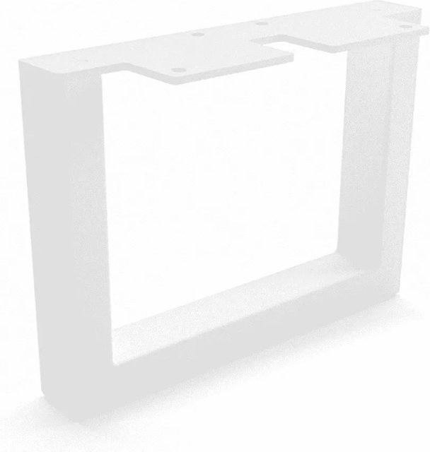 HEVVA Möbelbein GRAZ in Weiß, Höhe: 15 cm, Tiefe: 20 cm - Bild 1