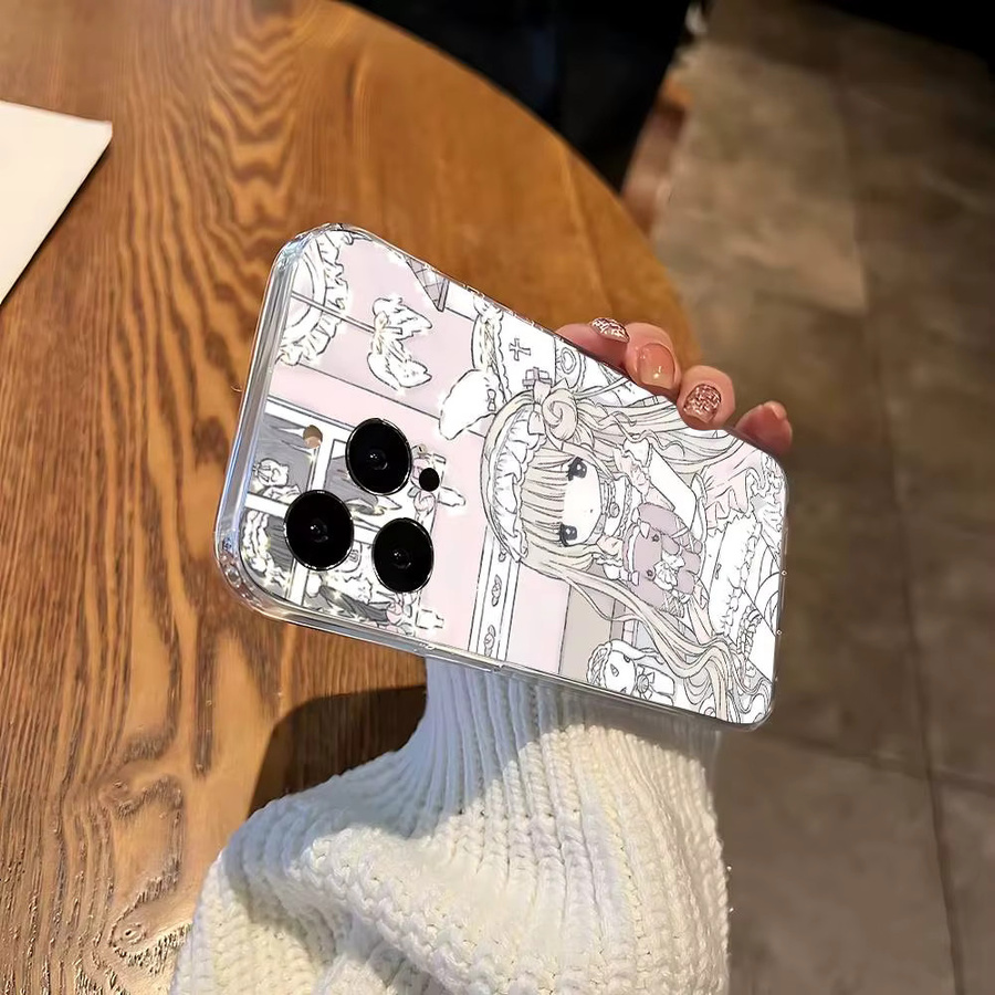 Transparente Chobits Handyhülle für Apple iPhone 11 bis 17 Pro Max und weitere Modelle - Bild 3