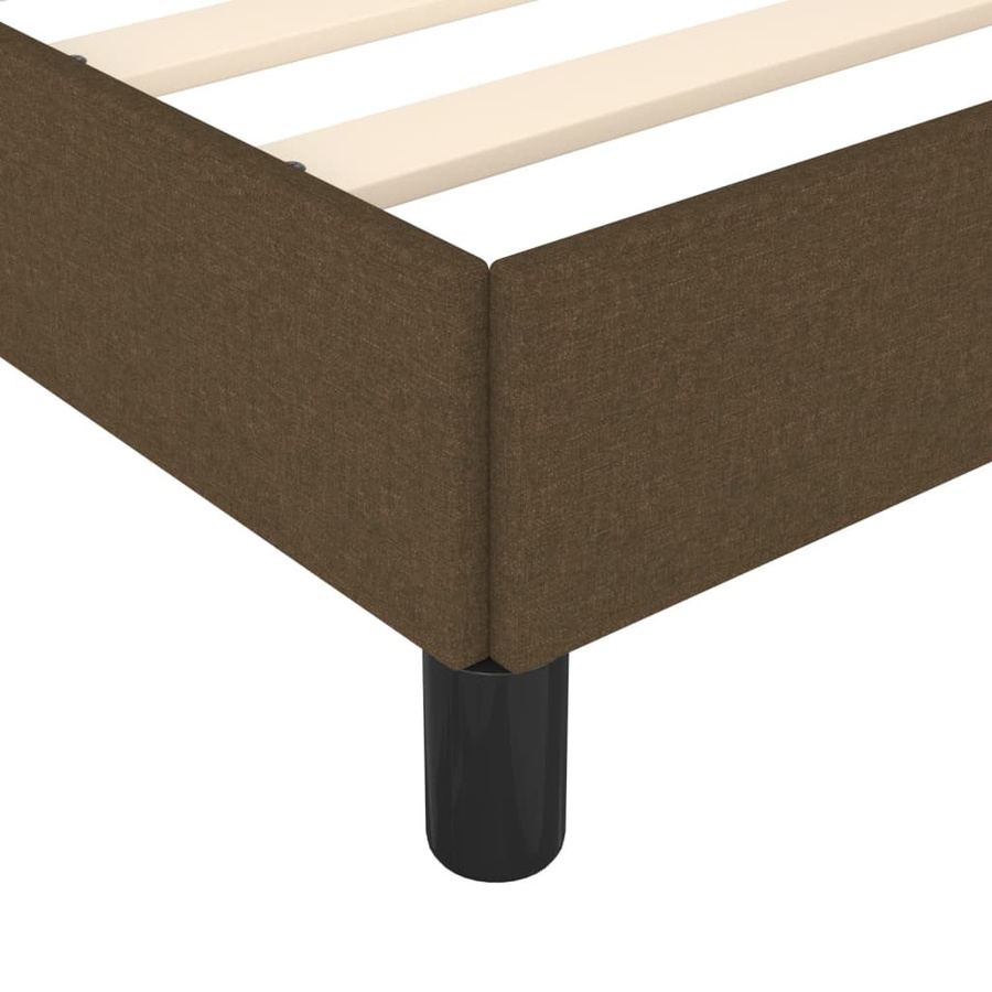 vidaXL Polsterbett aus Stoff in Braun, B/T/H: 180 x 200 x 35 cm - Bild 4