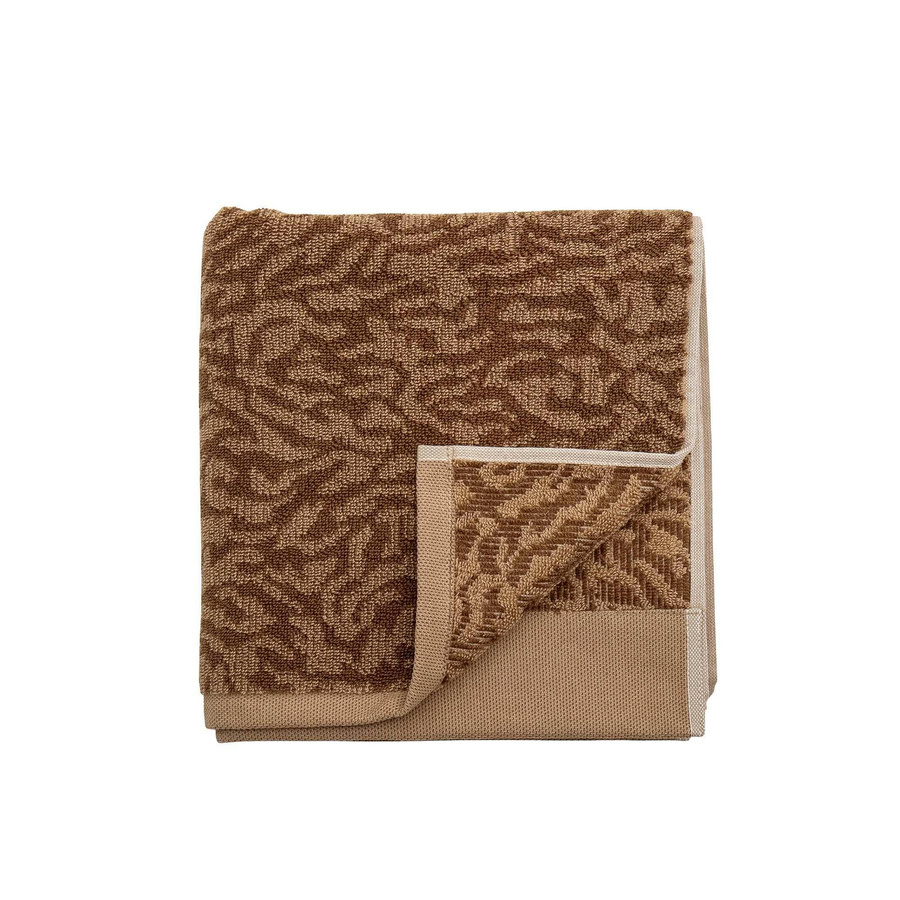 Bloomingville Handtuch Kaysa aus Baumwolle braun B: 50 cm, H: 100 cm - Bild 1