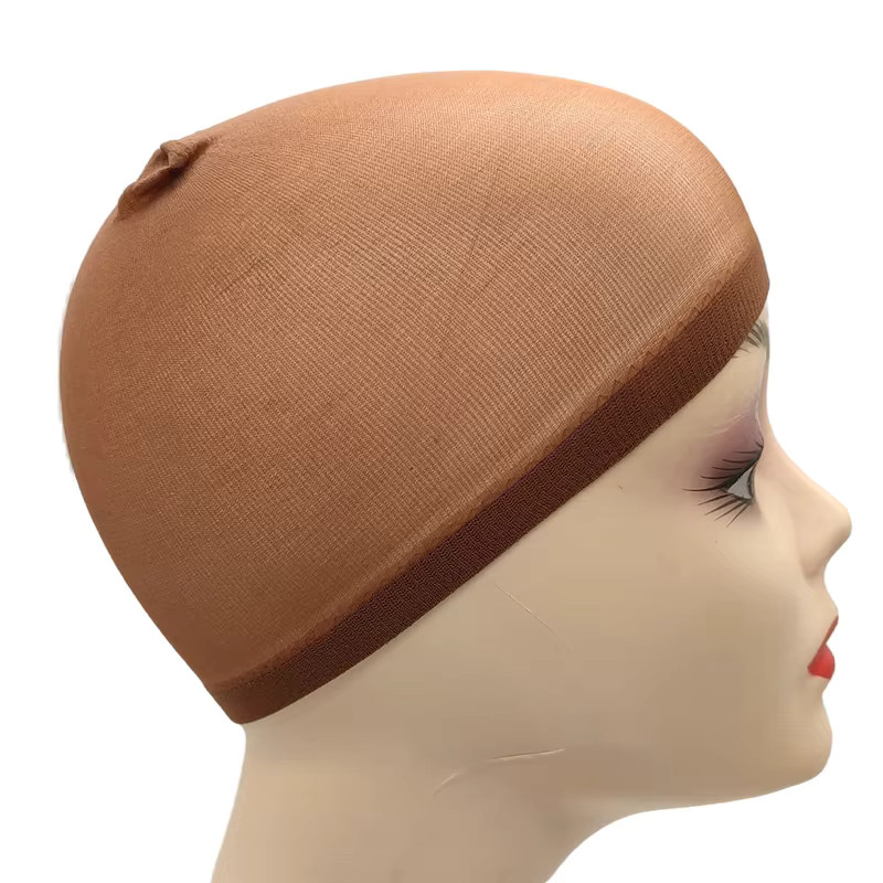 Haarnetz Perücke Kappe, 2 Stück, Mesh, Schwarz/Braun/Beige/Haut - Bild 2