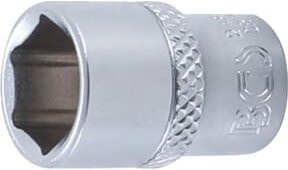 BGS Steckschlüssel-Einsatz Sechskant mit 1/4 Zoll Innenvierkant Antrieb in Silber, Schlüsselweite 12 mm - Bild 1