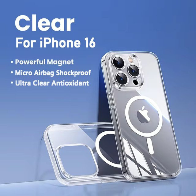 Apple MagSafe Schutzhülle aus Acryl und Silikon für iPhone, transparent - Bild 1