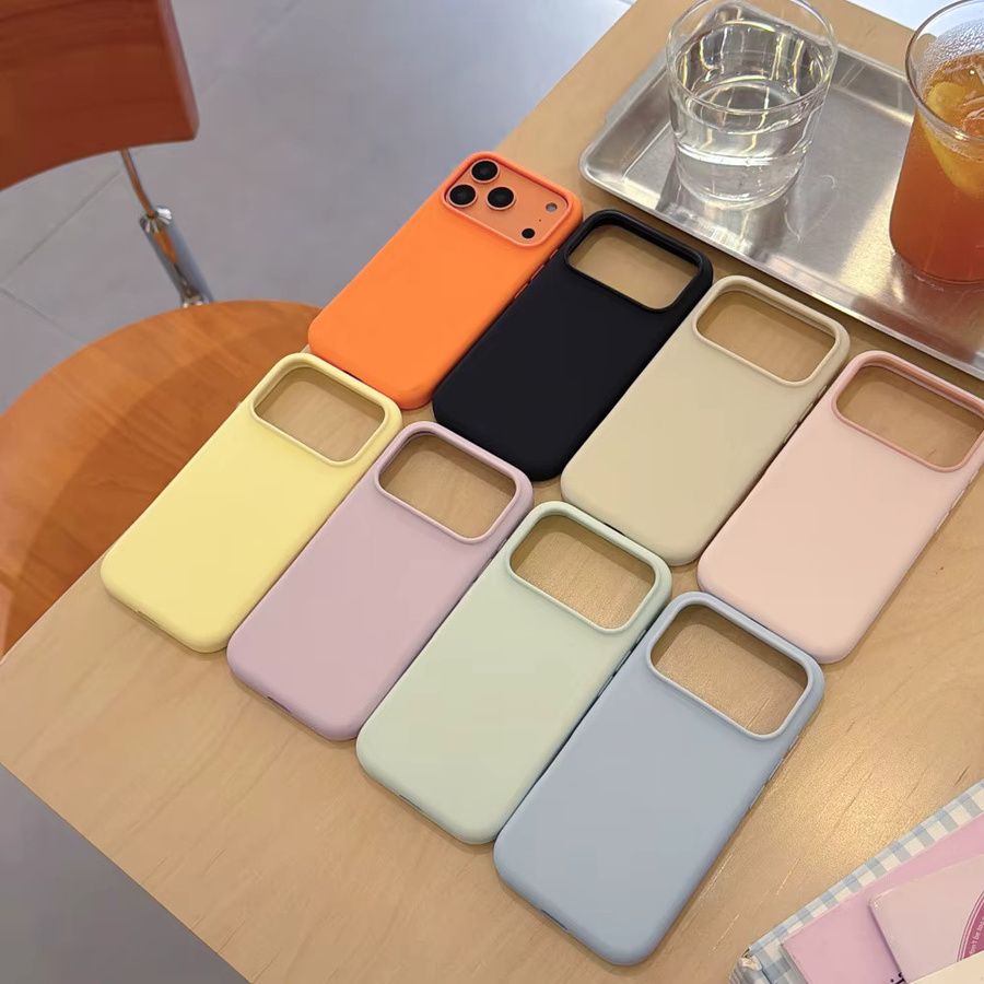Loobival Flüssigsilikon Handyhülle in Weiß für iPhone 17 16 15 Pro Max 14 13 Pro – Matte, ultra-schlanke und stoßfeste Schutzhülle - Bild 2