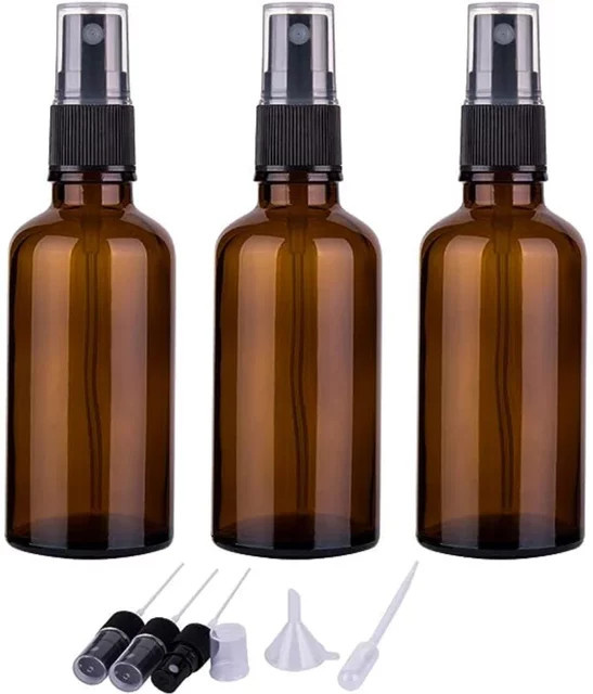 FIGHTYU Parfüm Flasche Braunglas, Sprayer, Nachfüllbar - Bild 1