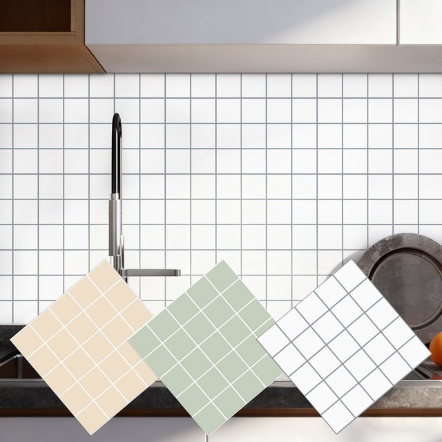 10 Stück Vividtiles Wandaufkleber in Keramikfliesenimitation, wasserdichte Tapete für Küche, Badezimmer und Wohnmobil - Bild 1