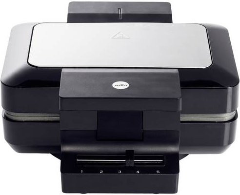 Wilfa BW-1000B Gaufres Waffeleisen für belgische Waffeln in Schwarz und Silber - Bild 1