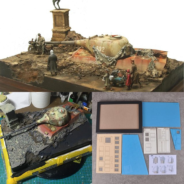 CorMake Montage-Set für Autobahn, Straßenmodell, Maßstabsmodellbausatz, 1:35 - Bild 1