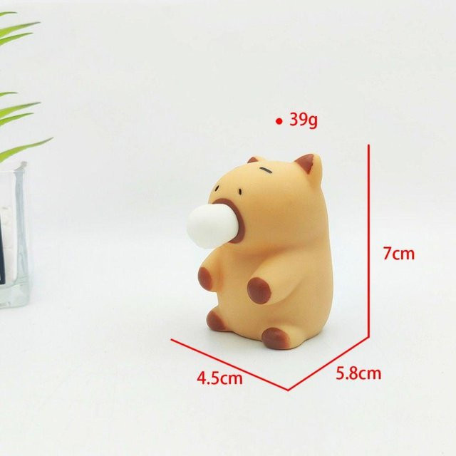 Bai Fen Bai Toys Capybara Quetschspielzeug Seifenblasen Mini Vent Spielzeug - Bild 1