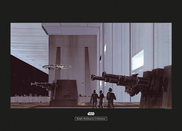 Komar Wandbild Star Wars Hangar Paper Poster Multicolor B: 70 cm, H: 50 cm - Bild 1