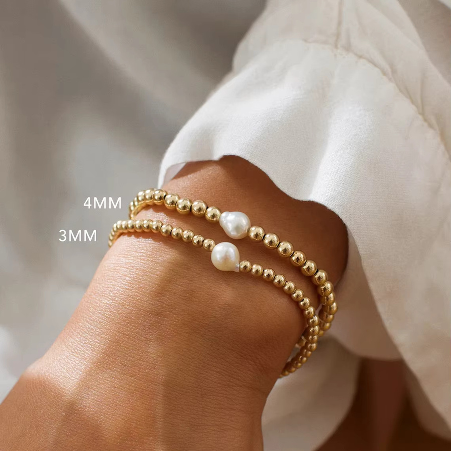 CCGOOD Perlenarmband, vergoldet, Damen - Bild 2