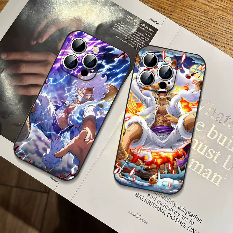 Stoßfeste Handyhülle One Piece Monki D Luffy in Schwarz für Apple iPhone 11 bis iPhone 17 Modelle - Bild 4