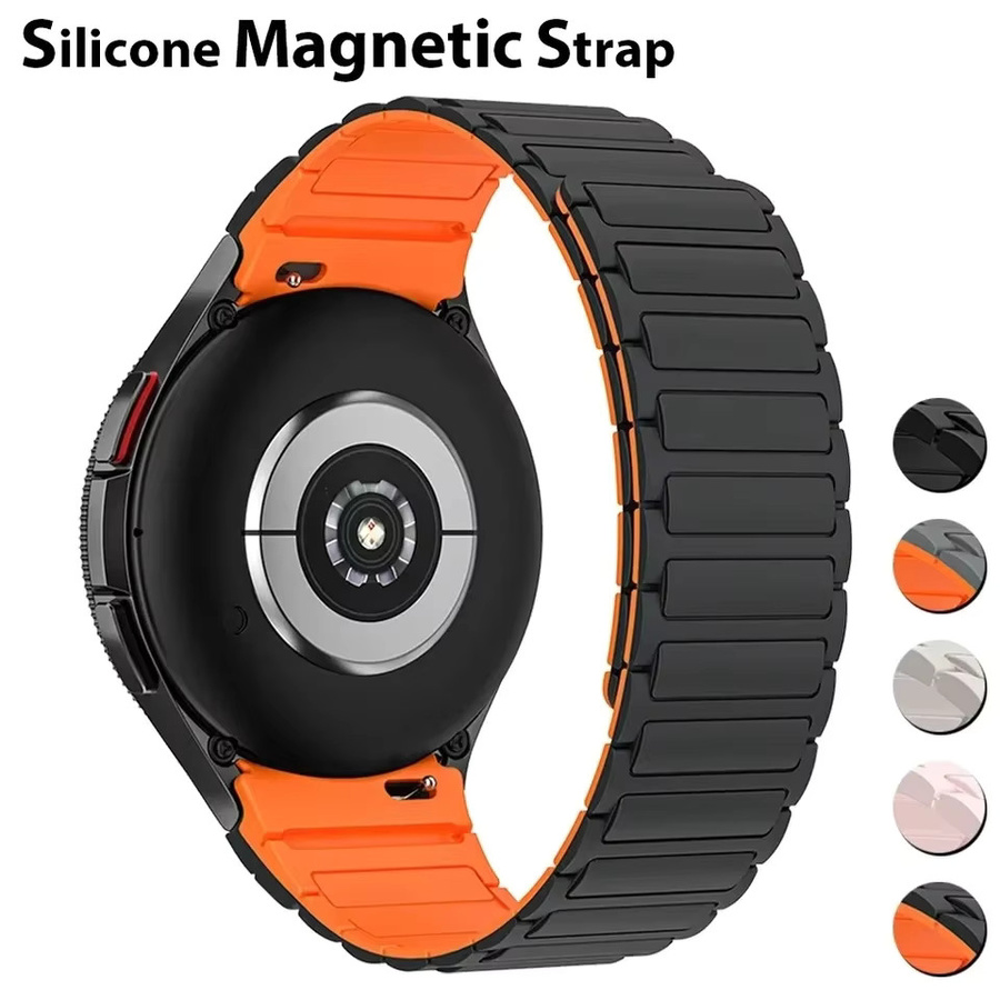 CAOWTAN Uhrenarmband Silikon, Schwarz, Samsung Galaxy Watch - Bild 6