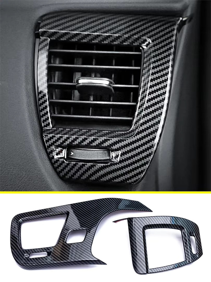 Zierleisten für die Innen Mittelkonsole und Luftauslass-Abdeckung im Carbon Look für Lexus NX250 NX350h NX450h (2022-2026) in Schwarz - Bild 5