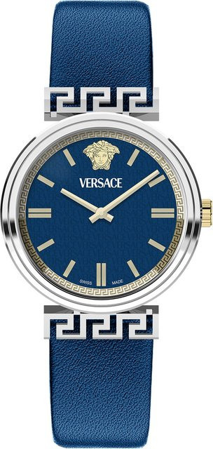 Versace Armbanduhr, Quarz, Edelstahl, 36 mm, Blau, Damen - Bild 1