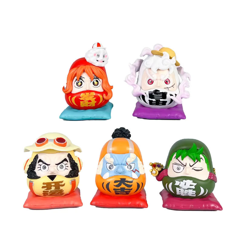 Bandai Anime Figuren Set 5-teilig mit Luffy, Zoro, Sanji und Nami, mehrfarbig, Höhe: 7 cm - Bild 3