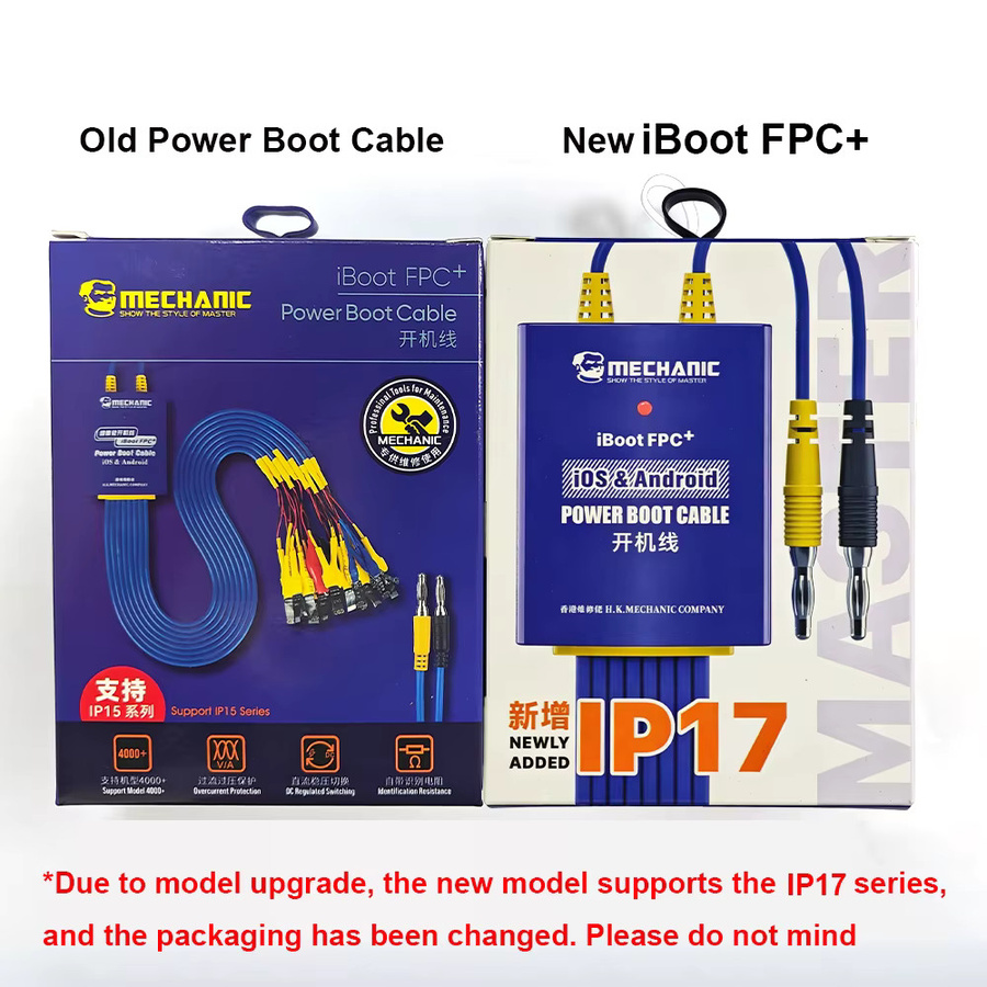 MECHANIC IBoot FPC+ Stromversorgungskabel in Blau für iPhone 6 bis 17PM, Android, Xiaomi und Samsung zur Reparatur und zum Testen von Mobiltelefonen - Bild 2