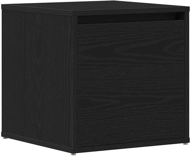 vidaXL Kommode in Schwarz und Eichen-Optik aus Holzwerkstoff, B/T/H: 40,5 x 40 x 40 cm - Bild 1