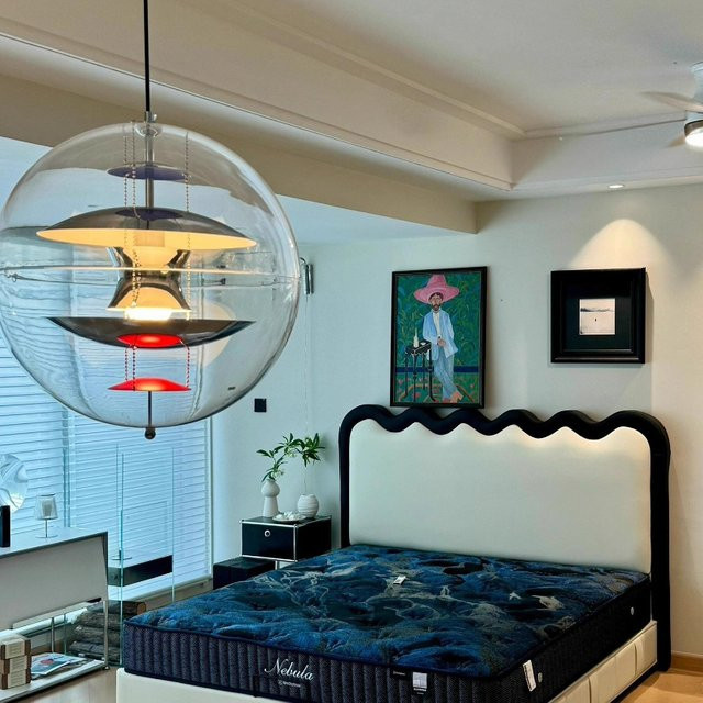 TAONUANSHU Nordische Acryl-Pendelleuchte in Ringform für Wohnzimmer und Schlafzimmer, erhältlich in Weiß, Gold oder Silber - Bild 1