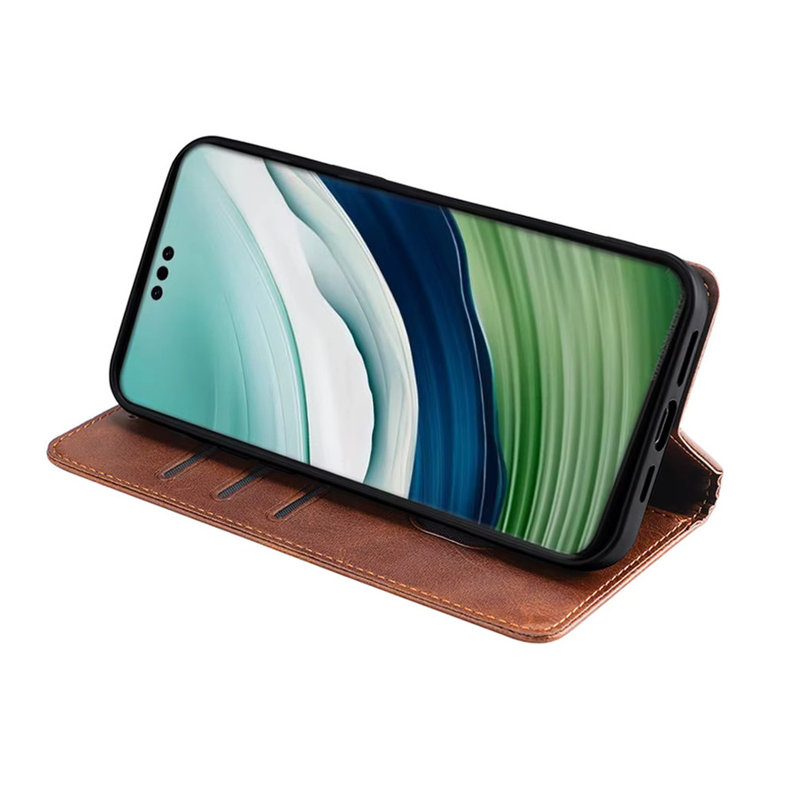 Magnetische Brieftaschen-Hülle für Huawei Mate 60 50 40 30 20 Pro Plus 30 Lite 40E mit Kartenfächern als Flip Cover in Schwarz und Braun - Bild 4
