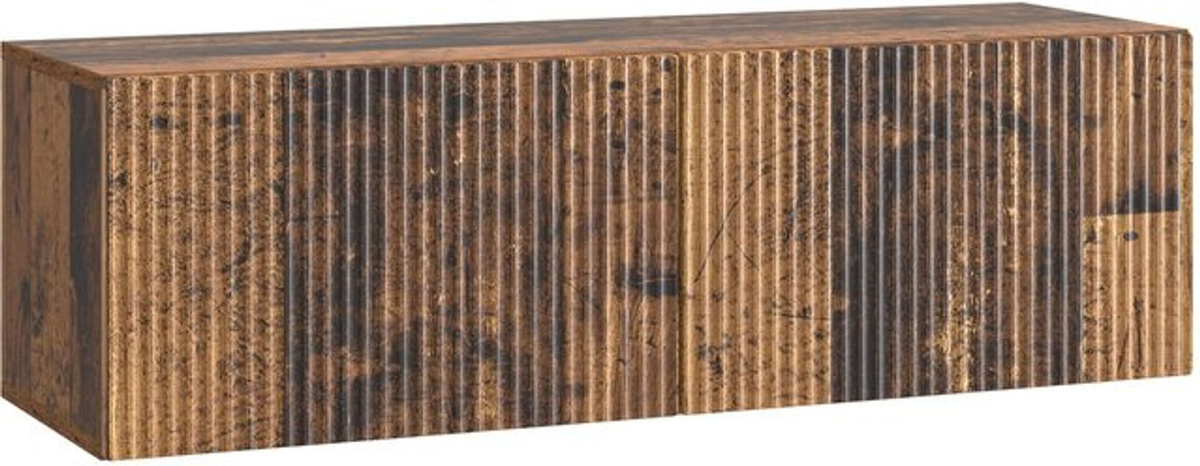 Wandmontierter TV-Schrank vidaXL in Braun im Industrial Design aus Holzwerkstoff, B/H/T: 98 x 30 x 30 cm - Bild 1