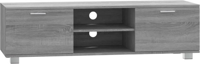 vidaXL TV-Schrank modern in Grau Sonoma mit Medienfächern, B/T/H: 140 x 40,5 x 35 cm - Bild 1