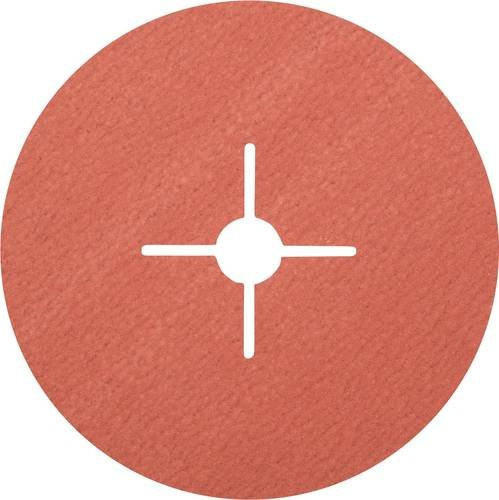 PFERD A-COOL Korund Fiberscheibe für kühlen Schliff auf Edelstahl, Durchmesser: 180 mm, Körnung: 100, Farbe: Rot, 25 Stück - Bild 1