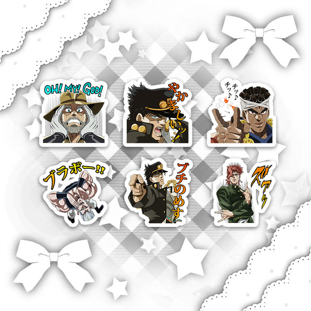 40 JoJo's Bizarre Adventure Emoji-Aufkleber aus Papier, Mehrfarbig - Bild 1
