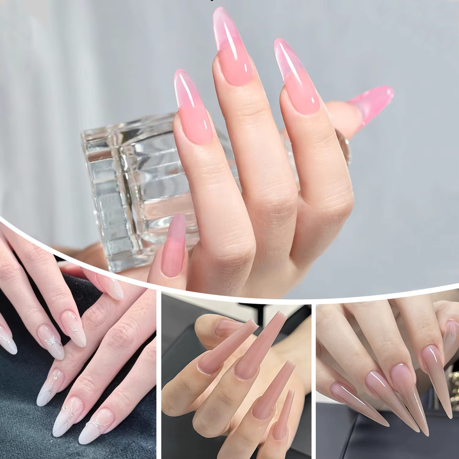 Nailpop Sandwich Nail Dual Forms, 240 Stück, transparent, glänzend - Bild 5