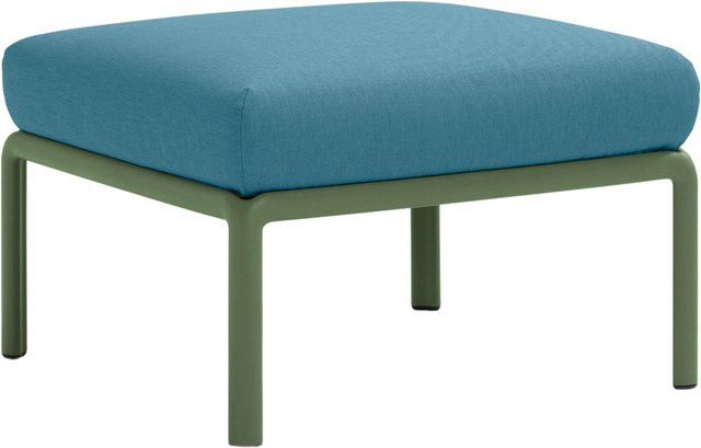 Nardi Komodo Pouf moderner Gartenhocker aus Kunststoff in Grün und Blau - Bild 1