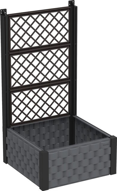 Duramax Rankkasten mit Gitter in Anthrazit, B/H/T: 55 x 131 x 55 cm - Bild 1