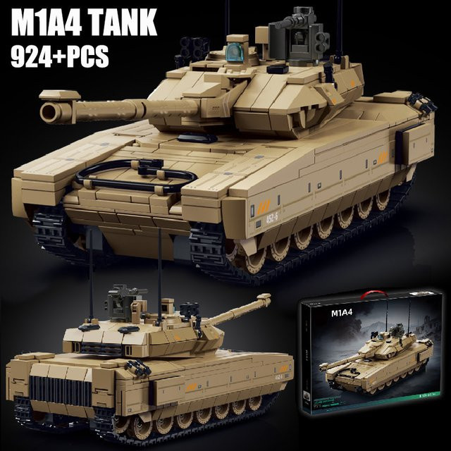 BXA Delta Force M1A4 Hauptkampfpanzer Modellbausatz, 924 Teile - Bild 1