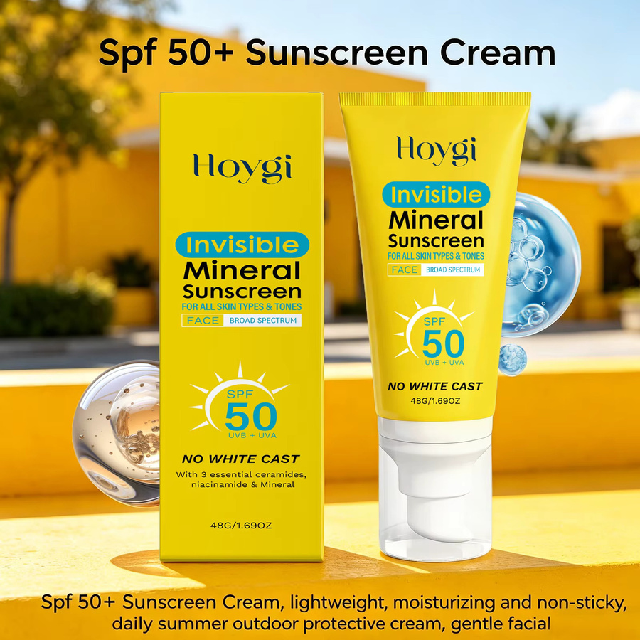 Hoygi Gesichtssonnencreme LSF 50, mit Ceramiden & Niacinamid, Unisex - Bild 3