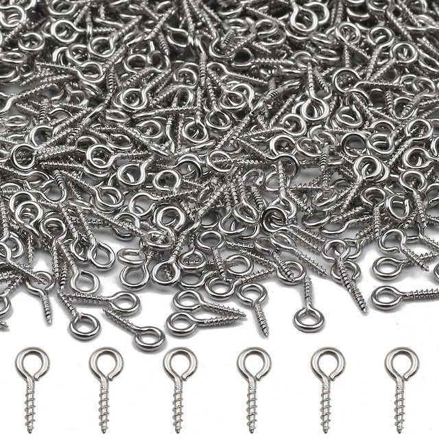 JHNBY Mini-Augennadeln, Edelstahl, Silber, Unisex - Bild 1
