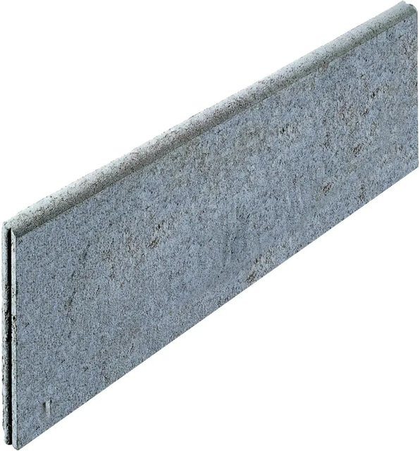 Rasenkantenstein Beton Grau abgerundet B: 100 cm, H: 30 cm, T: 5 cm - Bild 1