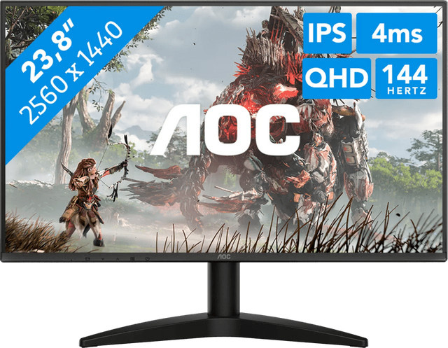 AOC AGON B3 Q24B36X Gaming Monitor mit 24 Zoll IPS-Panel, QHD-Auflösung und 144 Hz in Schwarz - Bild 1