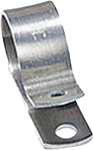 HellermannTyton ALU4-ALU-NA-C1 Befestigungsschelle schraubbar aus Aluminium in Silber mit einem maximalen Bündel-Durchmesser von 6,40 mm - Bild 1