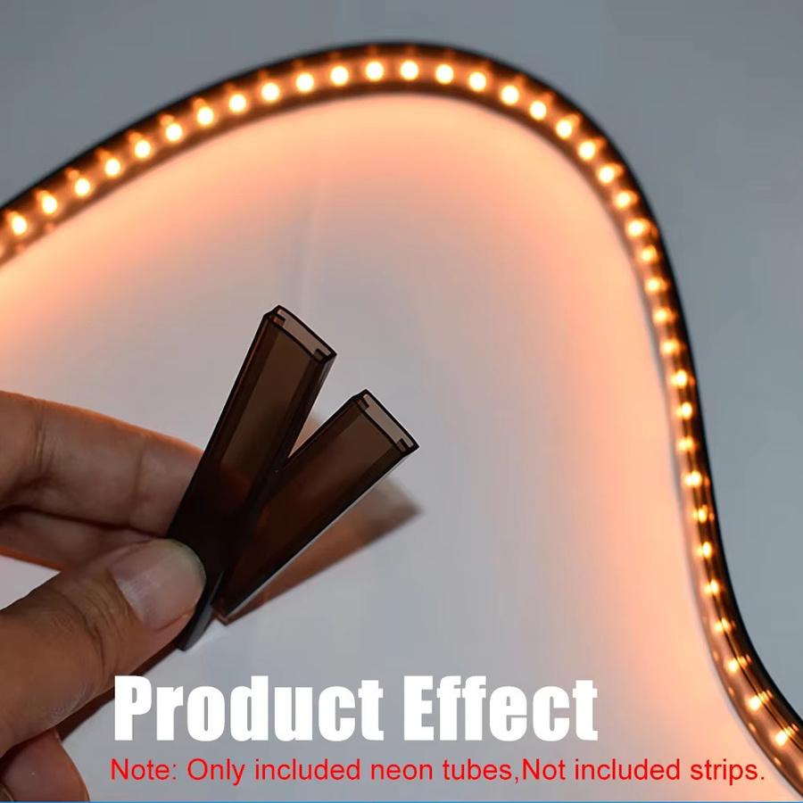 Ksdligh Wasserdichte LED-Silikonschlauch Schutzabdeckung für WS2812B und WS2811 Streifenlicht in Transparent, Milchweiß oder Schwarz, Durchmesser: 8 mm, 10 mm oder 12 mm - Bild 5