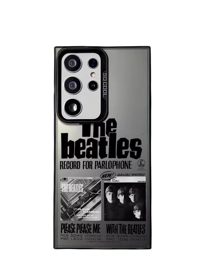 B-BeaTles Band Silikon Handyhülle für Samsung Galaxy S25 Edge S24 S23 S22 S21 S20 Ultra in Silber - Bild 5